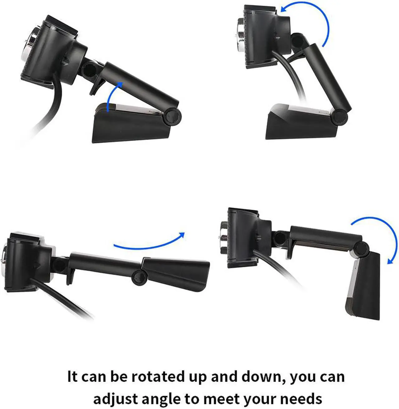 Alt view image 4 of 7 - Webcam USB 2.0 480P Camera Web Cam 360 Degree MIC Clip-on For PC Laptop Clip-on Built-in Mic 640*480 Dropshoping