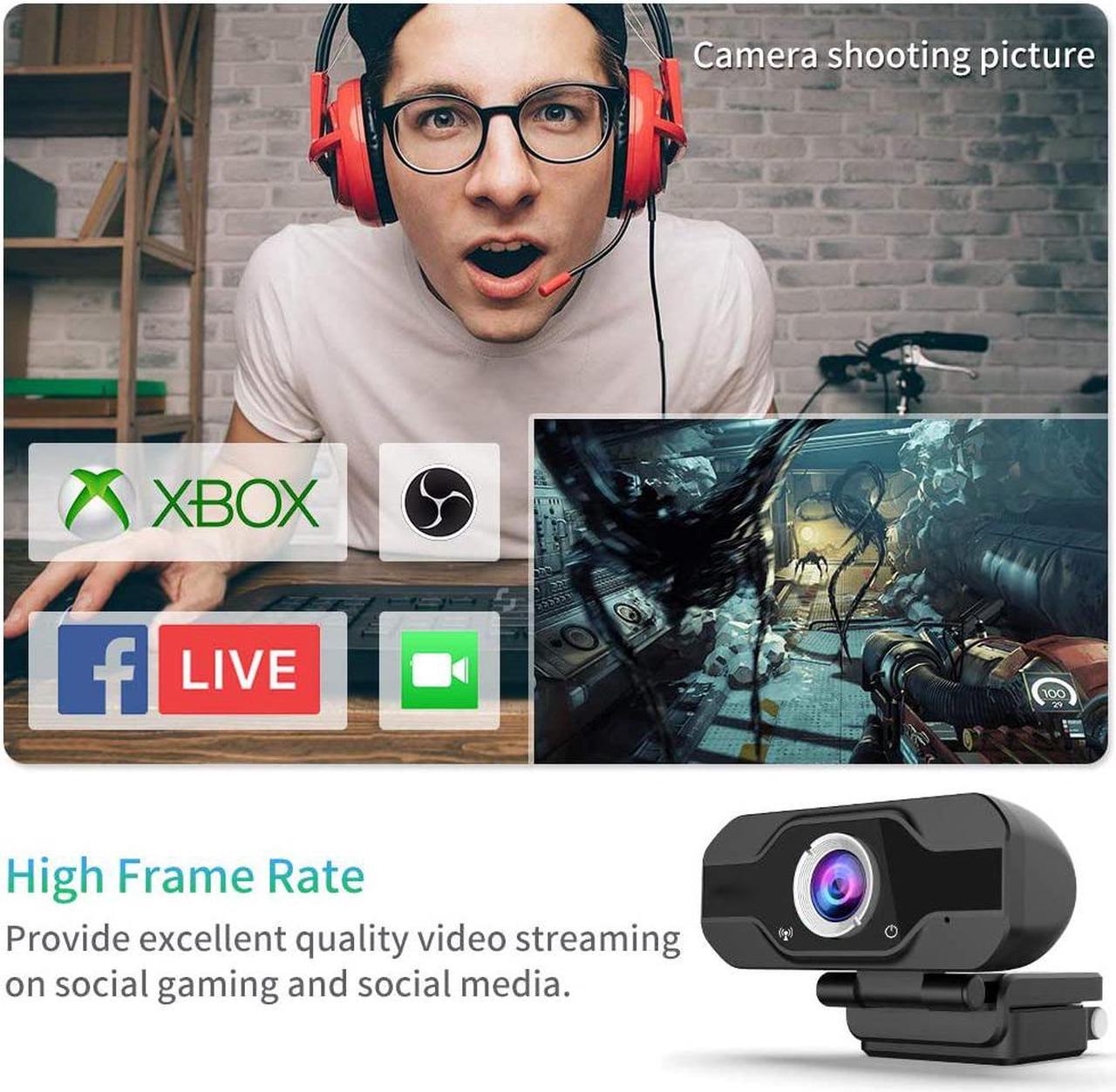 Alt view image 3 of 7 - HXSJ S50 1MP Webcam with Microphone, 720P HD Streaming USB Computer Webcam Camera Plug and Play [30fps] for PC Laptop Desktop Mac Video Conferencing Calling Gaming, Skype YouTube Zoom Facetime