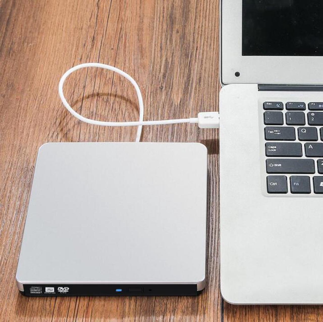 Alt view image 7 of 7 - External CD DVD Drive,  USB3.0 Type-c Ultra Slim Portable CD DVD RW DVD CD ROM Burner Writer Superdrive with High Speed Data Transfer Compatible with Laptop Desktop PC Windows Linux OS Apple Mac