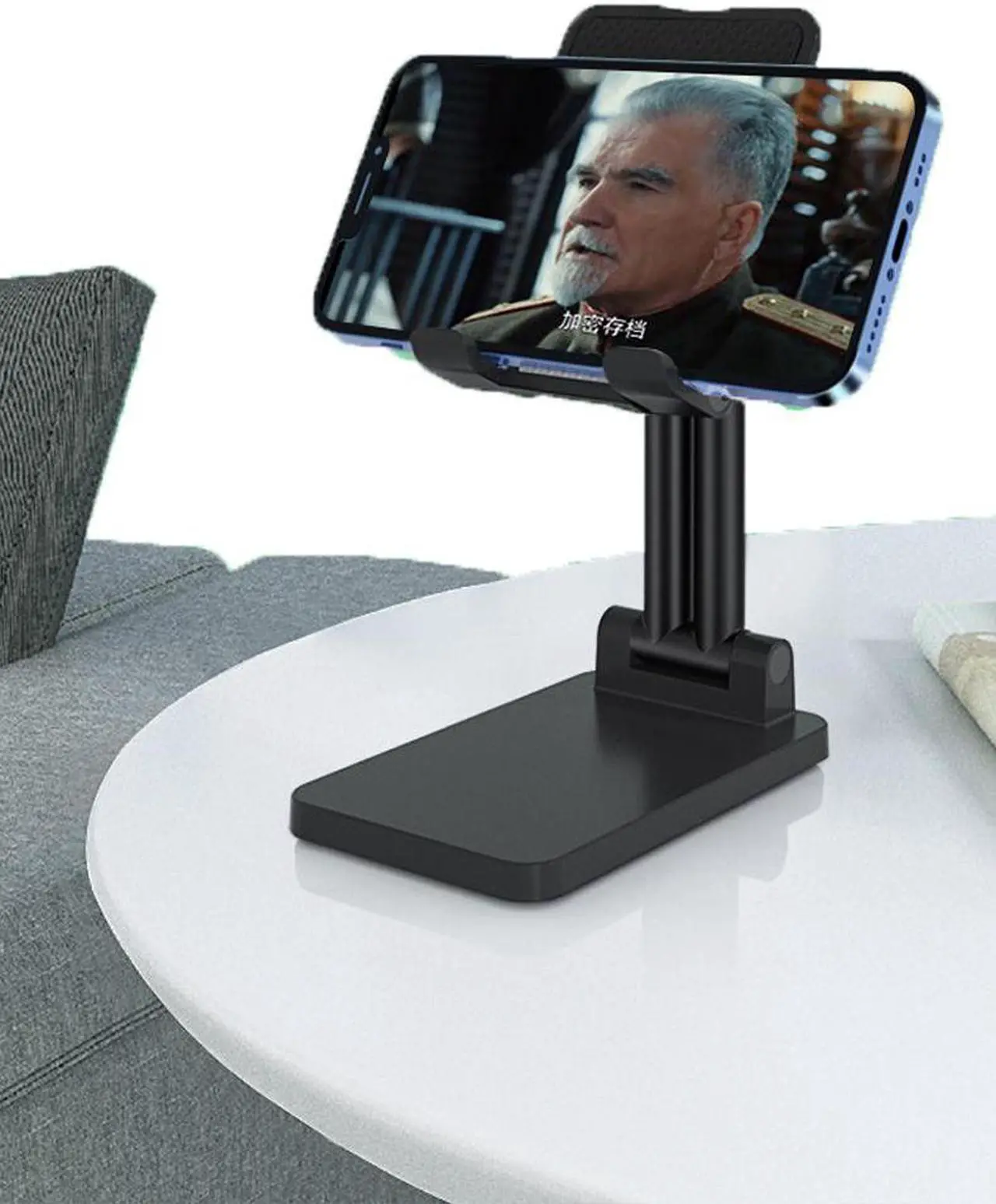 Main image of Cell Phone Holder, Adjustable Desktop Cell Phone Stand Cradle Dock Compatible Tablet StandiPhone Stand ipad Foldable Phone Stand for Desk Thick Case Phone 4-12.9'' iPhone 13,iPad,Tablet, Kindle