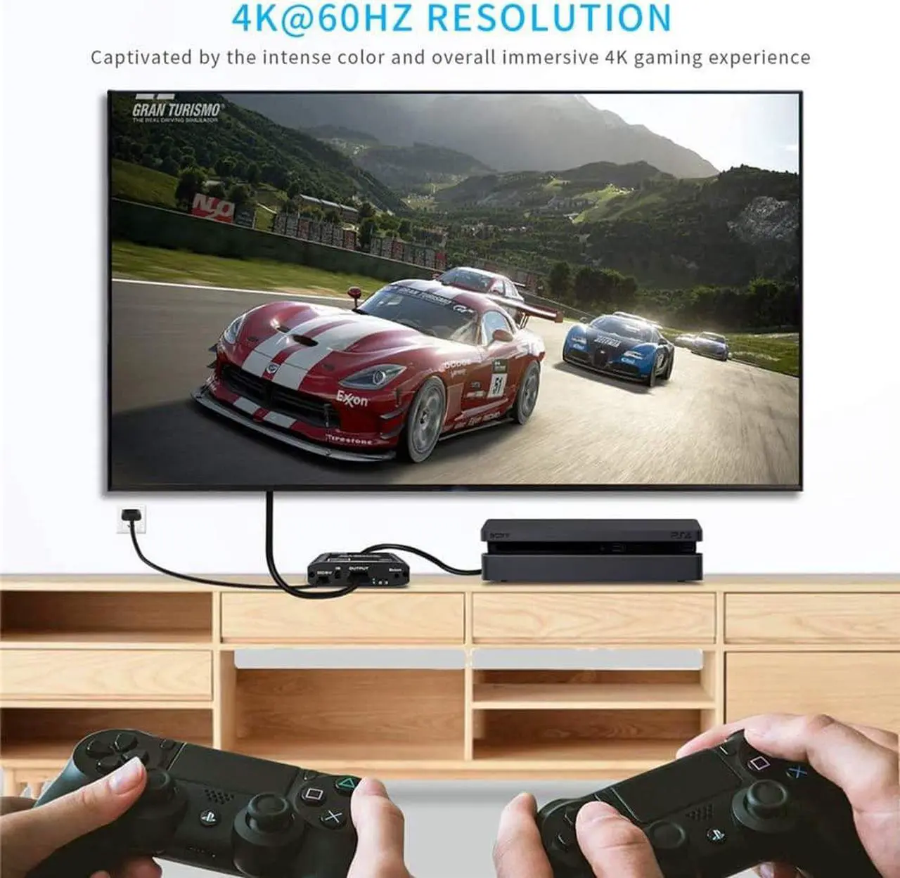 Alt view image 3 of 7 - HDMI Switch, 4K 60Hz HDMI Splitter 3 in 1 Out, 3-Port HDMI Switcher Selector with Remote Control,Supports Full HD 4K HDR10 HDCP 2.2 3D Dolby DST Compatible with Fire Stick,HDTV,PS4 Game  - OZQ3-1