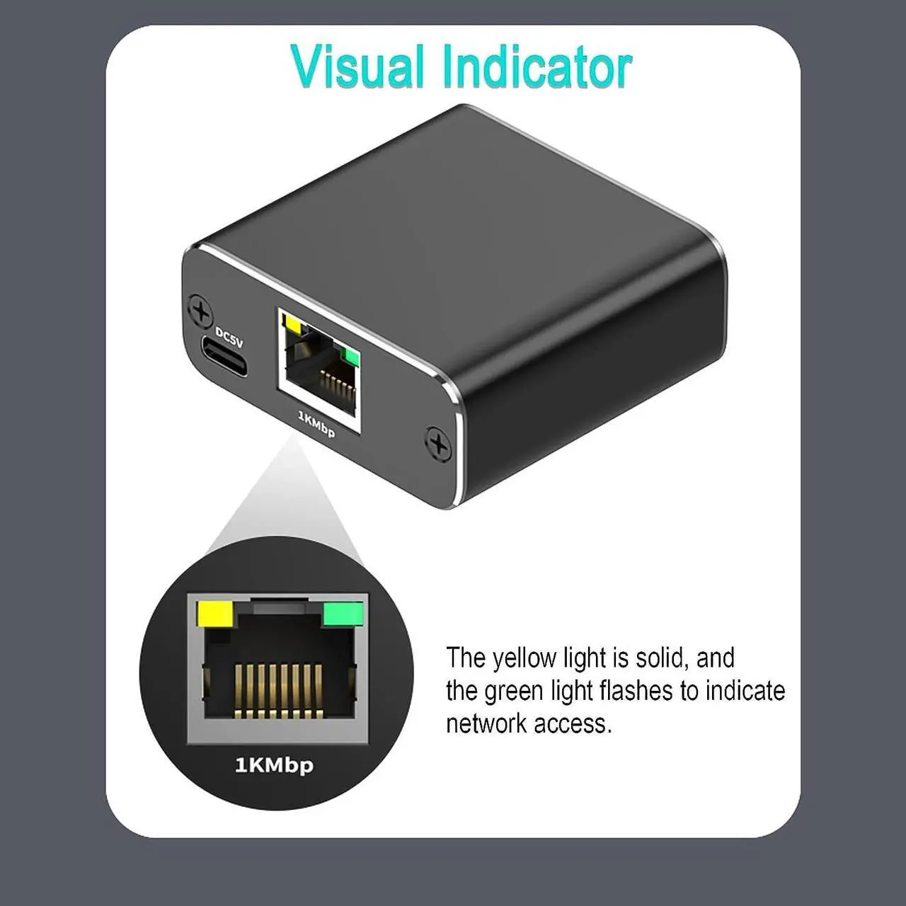 Alt view image 7 of 7 - Gigabit Ethernet Splitter 1 to 2 RJ45 Network Adapter, Suitable for Computer/Router/Network Box with RJ45 Interface, Compatible with Cat5/5e/6/7/8 Cable  [2 Devices Simultaneous Networking]