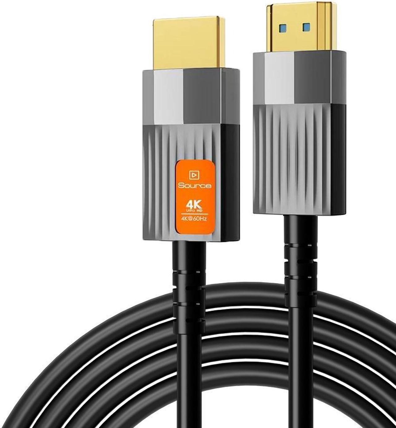 Jansicotek High-Speed Fiber Optic HDMI Cable (18Gpbs, 4K/60Hz) - 16 Feet, Compatible with AppleTV Ps4 Xbox One