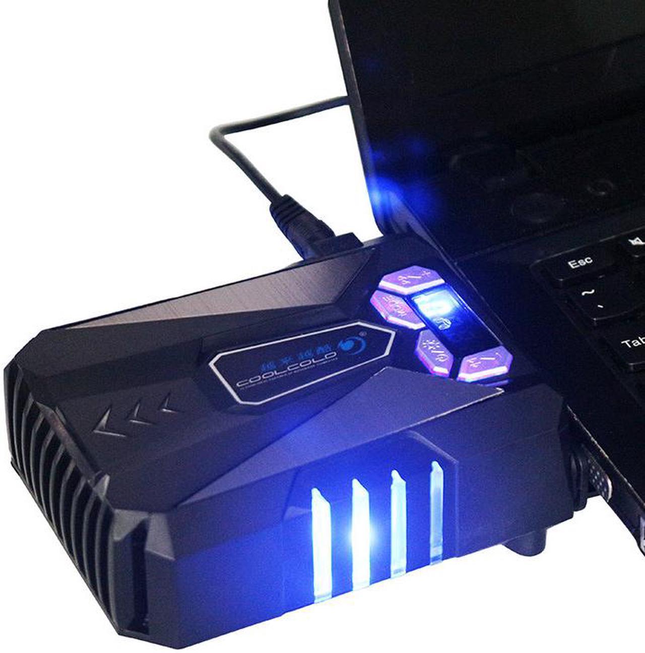 Jansicotek Notebook Laptop Cooler USB Fan Cooling Air Cooler Speed Adjustable with Screen for Notebook Laptop Gamer