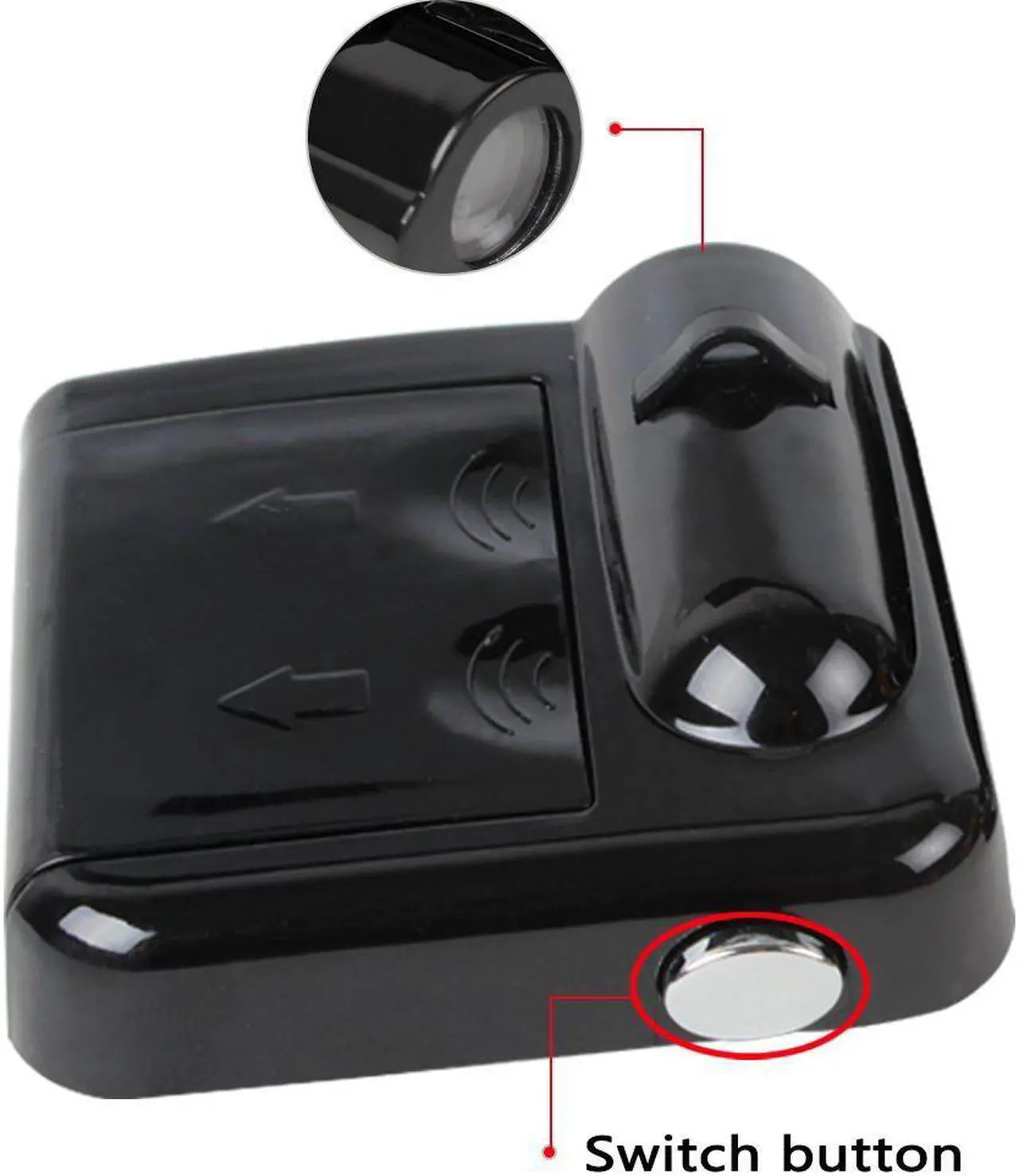 Alt view image 5 of 7 - Jansicotek Car Door Projector Lights 2 Pcs Wireless Led Car Lights With Magnet Sensor Auto Courtesy Welcome Logo Shadow Lamp Battery Operated 6AAA included(Batman)