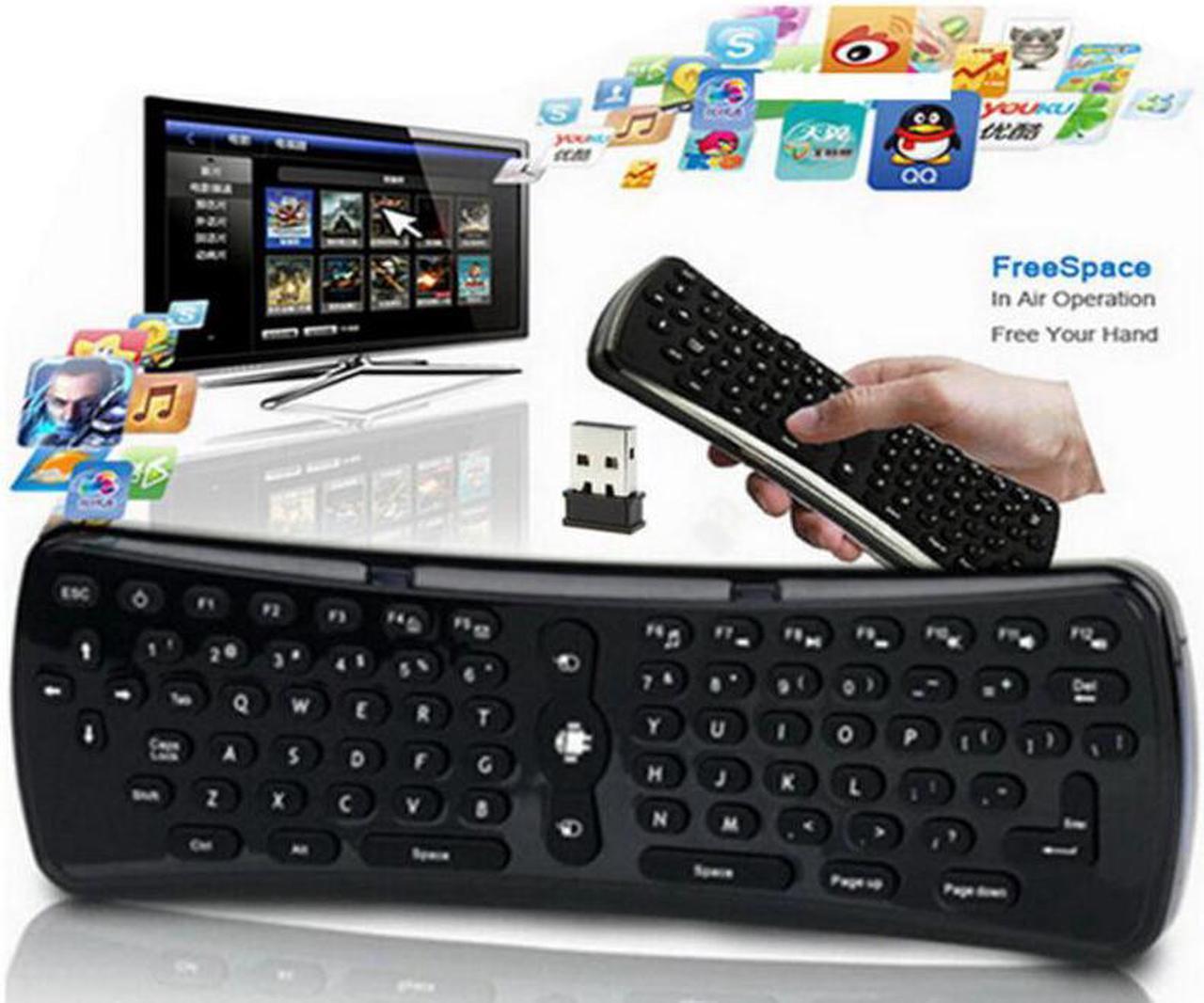 Jansicotek T6 Mini Keyboard USB 2.4 GHz 6 Axes Gyroscope  Wireless Keyboard Remote Control for S912 S905 MX3 OTG TV Box Android Computer PC Smart Tablet Telefone