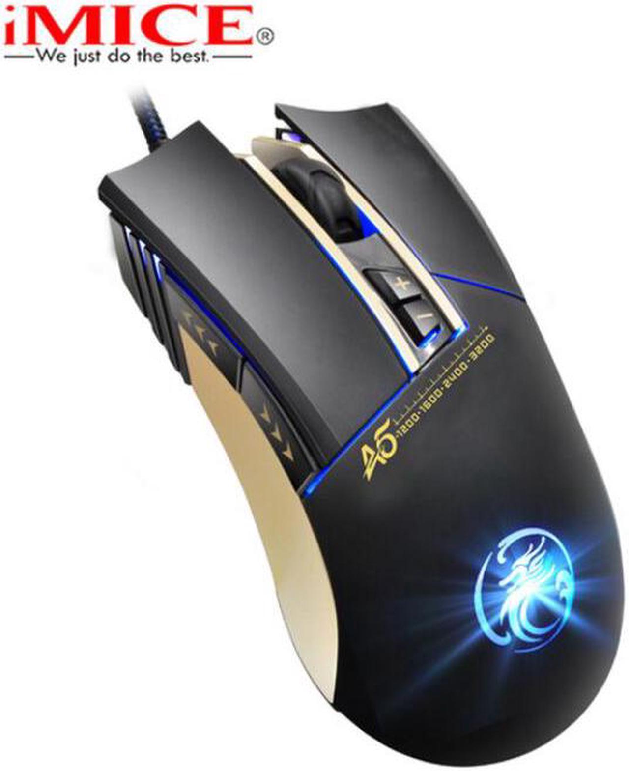 Apedra A5 Professional Computer Game Mice USB Wired Mouse 3200DPI 7 Buttons Optical Gaming Mouse with LED Breathing Lamp