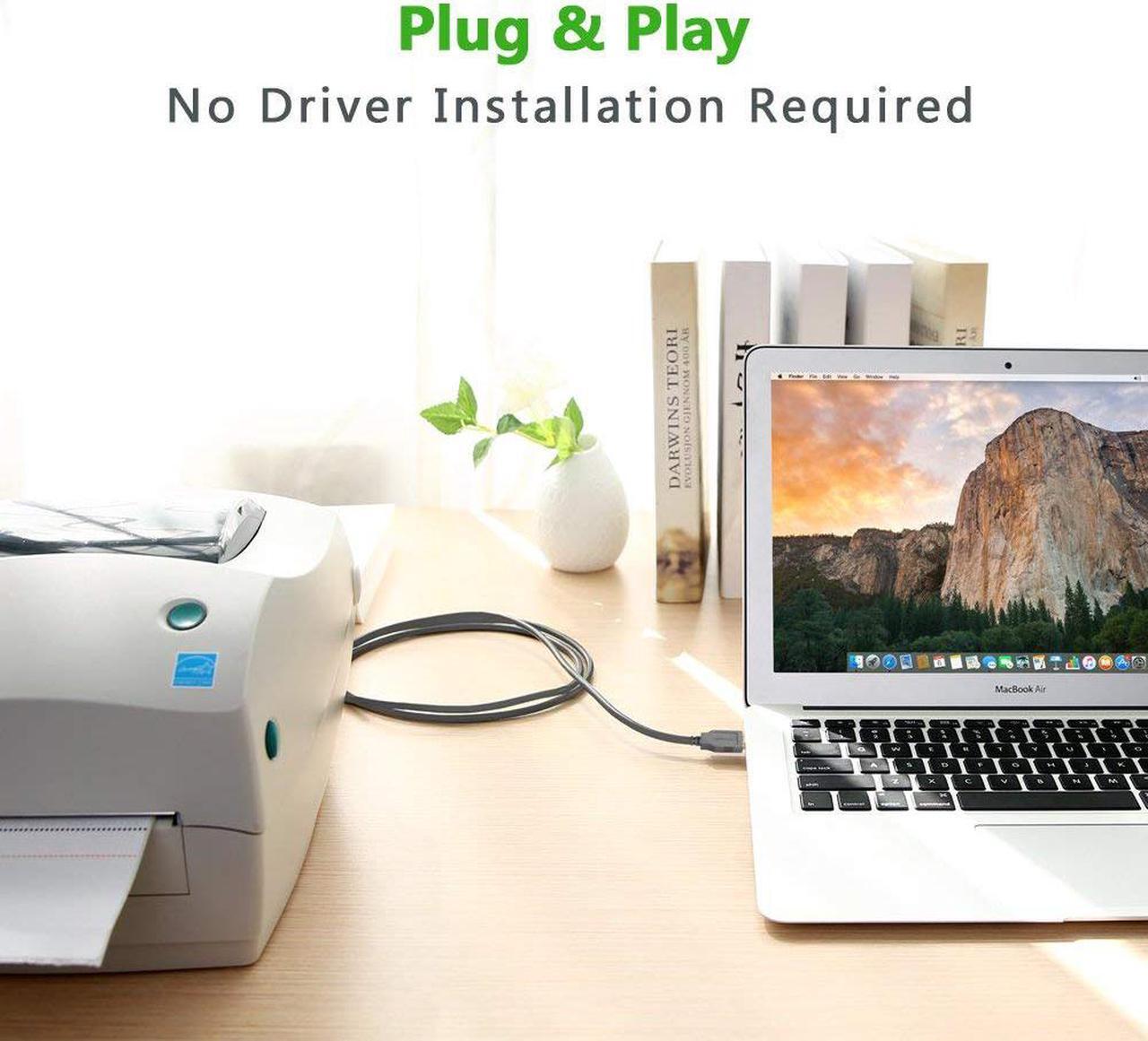 Alt view image 6 of 7 - Jansicotek USB to Printer DB25 25-Pin Parallel Port Cable Adapter Connector IEEE 1284 Converter for Laptop Desktop PC Supports Windows, Mac OS, Linux, 1meter/3.3ft