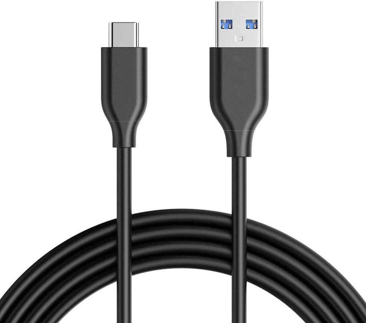 Jansicotek USB C Cable (6ft) Powerline USB C to USB 3.0 Cable with 56k Ohm Pull-up Resistor for Samsung Galaxy Note 8, S8, S8+, S9, iPad Pro 2018, MacBook, Sony XZ, LG V20 G5 G6, Xiaomi 5 and More