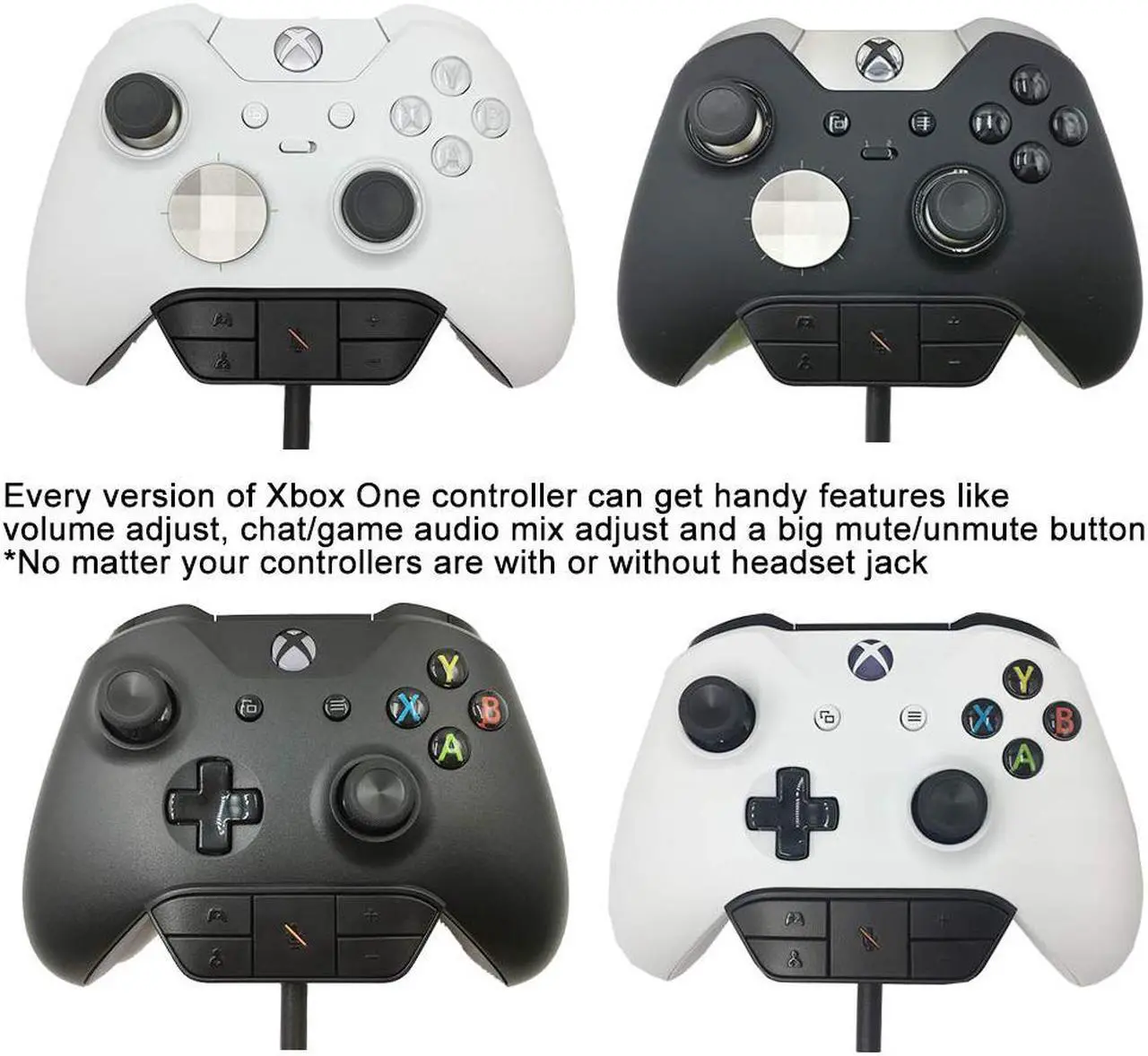 Alt view image 6 of 7 - Jansicotek  Xbox One Stereo Amplified Headset Adapter Gaming Headset and Headset Audio Controller- Xbox One