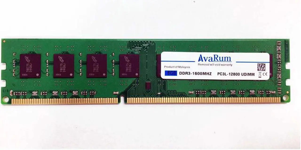 Main image of Avarum Ram 8GB 240p PC3-12800 CL11 16c 512x8 DDR3-1600 2Rx8 1.35V UDIMM