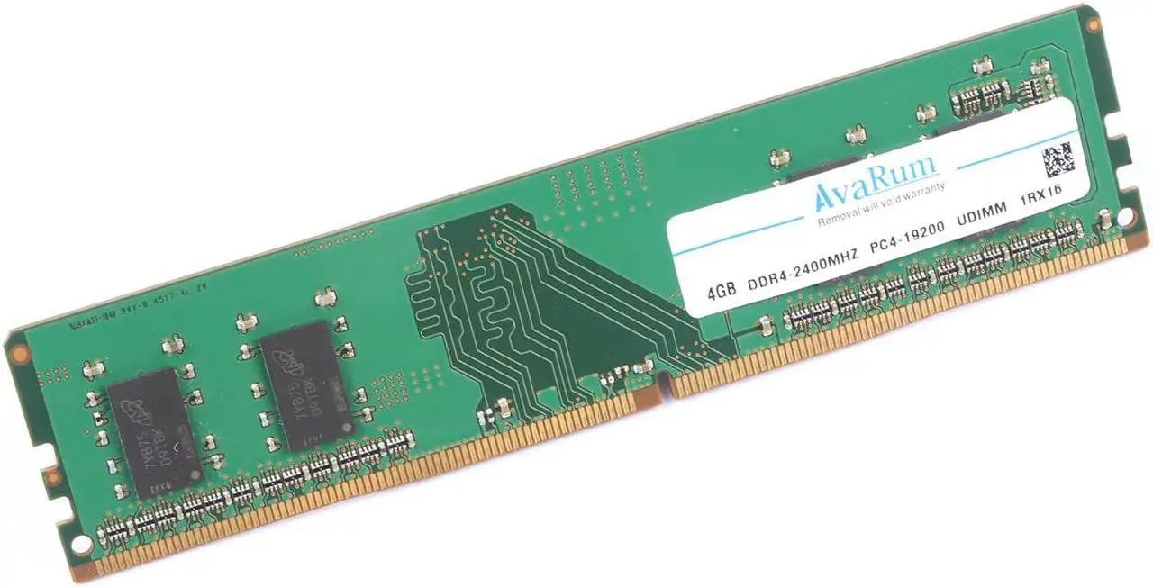 Alt view image 3 of 7 - Avarum RAM equal to 16GB (4 x 4GB) DDR4 2400MHz DRAM (Desktop Memory) CL17 1.2V SR DIMM (288-pin) CT4K4G4DFS824A