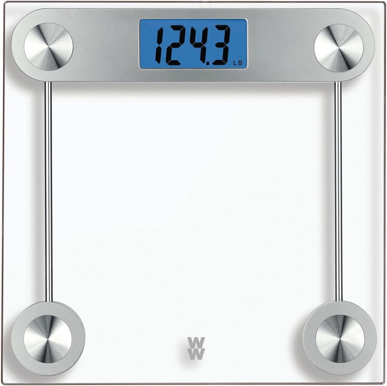 Main image of Conair WW26 Weight Watchers Digital Glass Scale with Blue Backlight Display