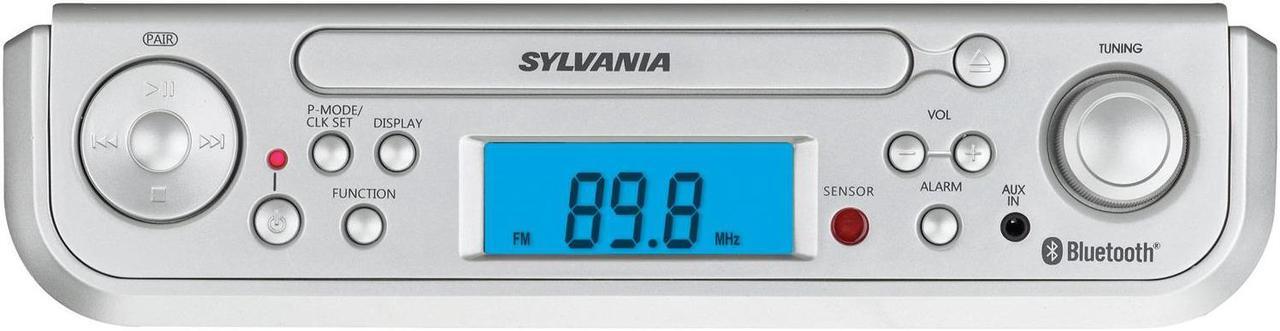 Alt view image 5 of 18 - Sylvania SKCR2713 Under-Counter Bluetooth CD Clock Radio
