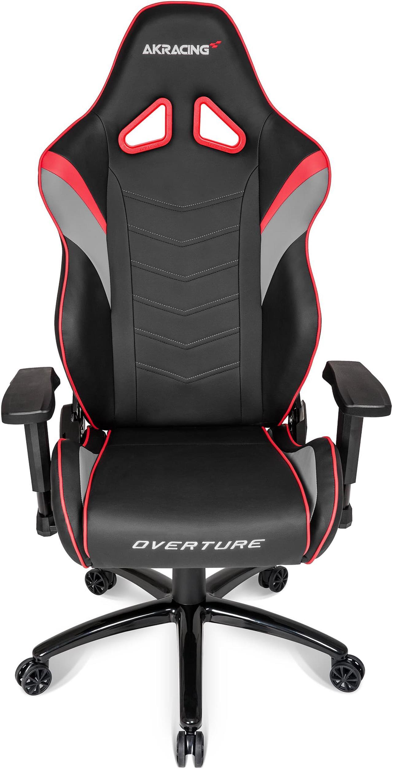 Alt view image 3 of 8 - AKRacing Overture Series Super-Premium Gaming Chair with High Backrest, Recliner, Swivel, Tilt, Rocker and Seat Height Adjustment Mechanisms with 5/10 - Red