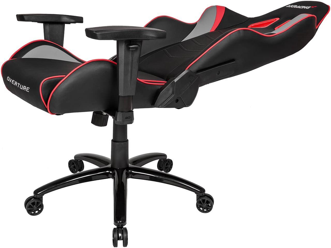 Alt view image 6 of 8 - AKRacing Overture Series Super-Premium Gaming Chair with High Backrest, Recliner, Swivel, Tilt, Rocker and Seat Height Adjustment Mechanisms with 5/10 - Red