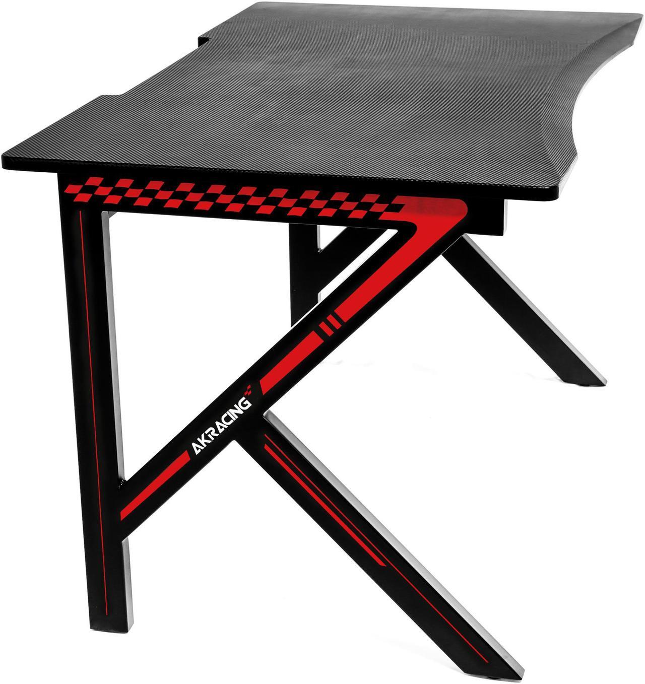 Alt view image 4 of 10 - AKRacing Summit Gaming Desk with XL Mouse Pad - Red (AK-SUMMIT-RD-NA)
