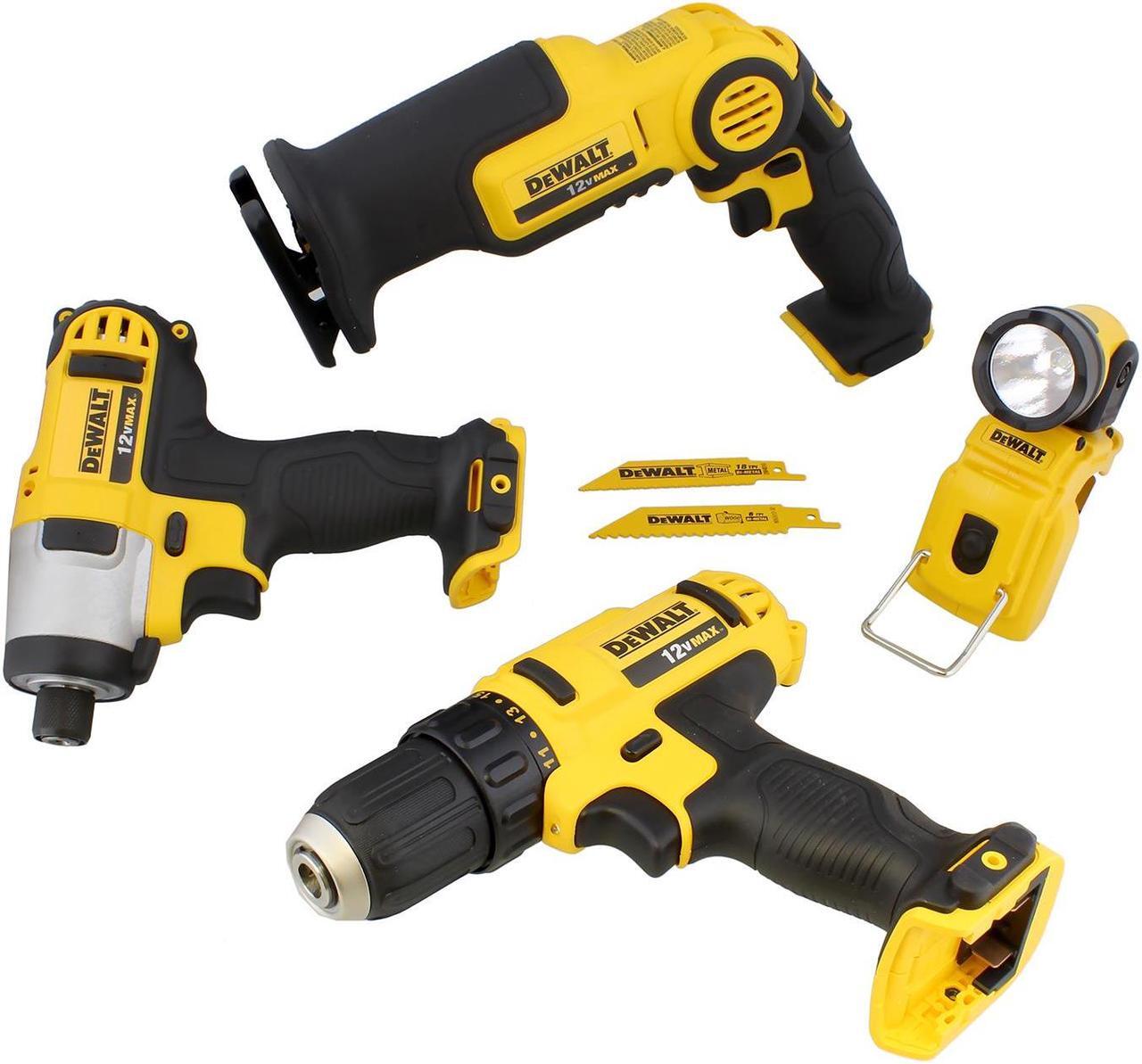 Alt view image 10 of 17 - DEWALT DCK413S2 12V MAX Li-Ion 4-Tool Combo Kit