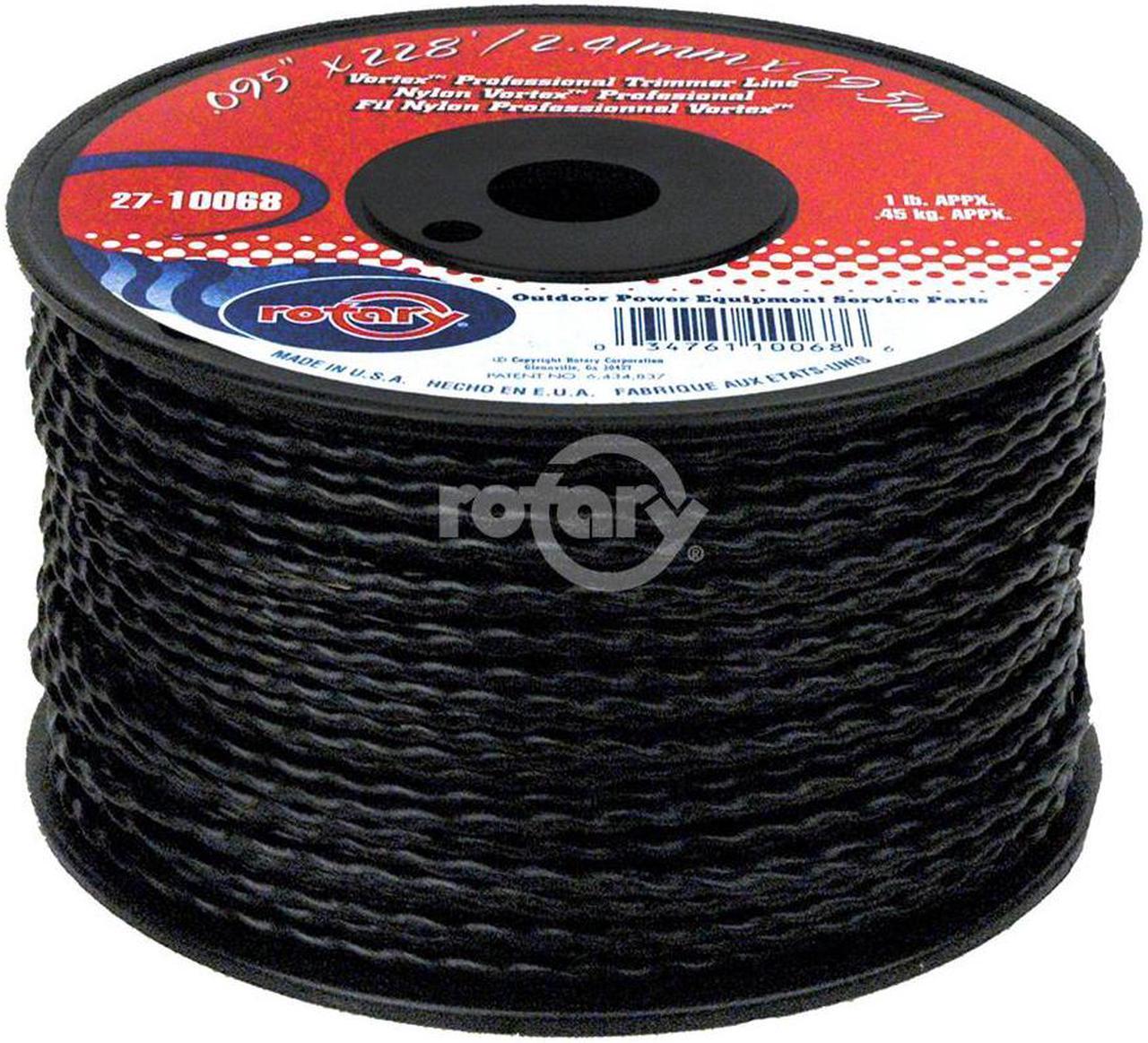 Main image of Black Rotary Vortex Trimmer Line 095 x 230, Small Spools / Weed Eater Trimmer / 10068