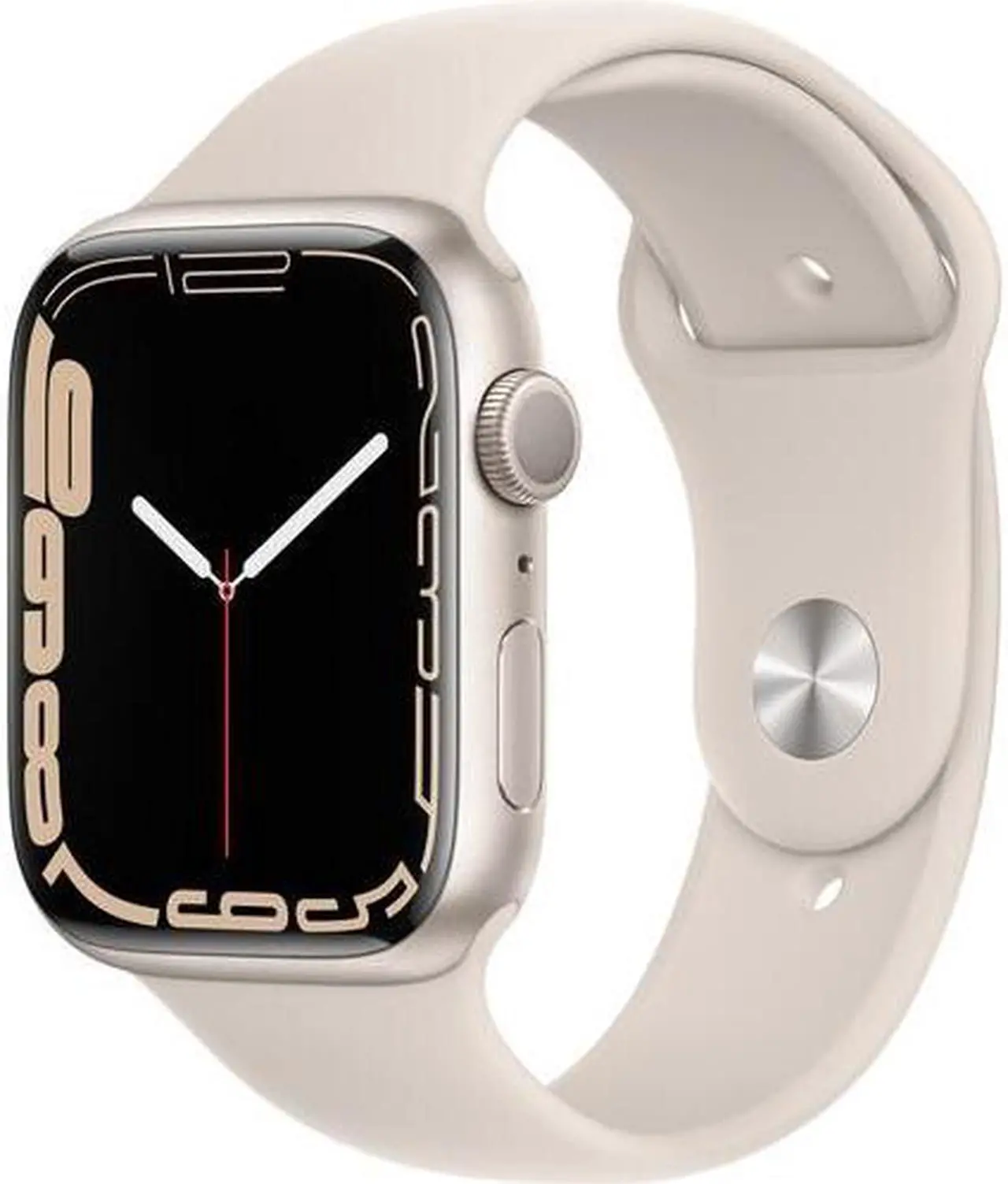 Alt view image 3 of 3 - Apple Watch Series 7 (GPS) 41mm Aluminum Case, Starlight