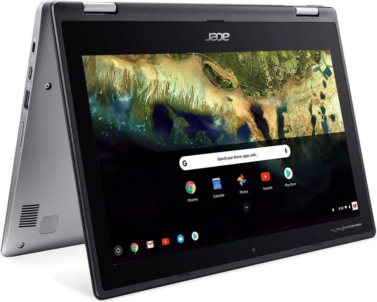 Alt view image 10 of 15 - Acer Chromebook Spin 11 CP311-1H-C5PN 11.6" Touchscreen LCD 2 in 1 Chromebook - Intel Celeron N3350 Dual-core (2 Core) 1.10 GHz - 4 GB LPDDR4 - 32 GB Flash Memory - Chrome OS - 1366 x 768 - In-pl