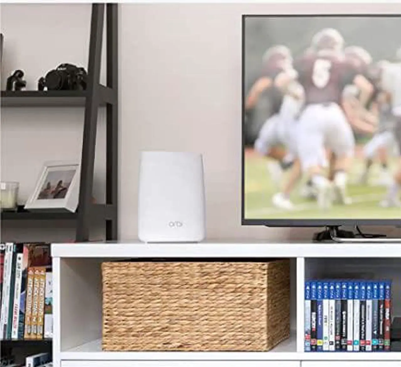 Alt view image 3 of 3 - NETGEAR Orbi AC3000 Tri-Band Home WiFi System 3 Pack RBK53S-100NAS - WHITE