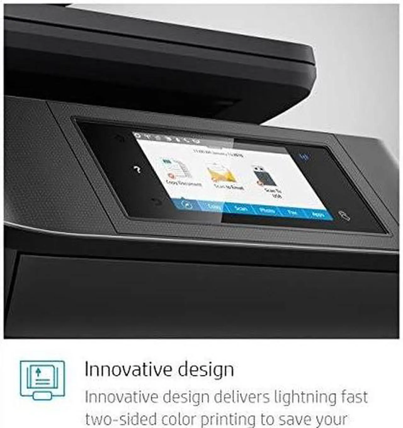 Alt view image 4 of 4 - HP OfficeJet Pro 8715 All-in-One Printer Touch Screen Bluetooth J6X78A#1H3 BLACK