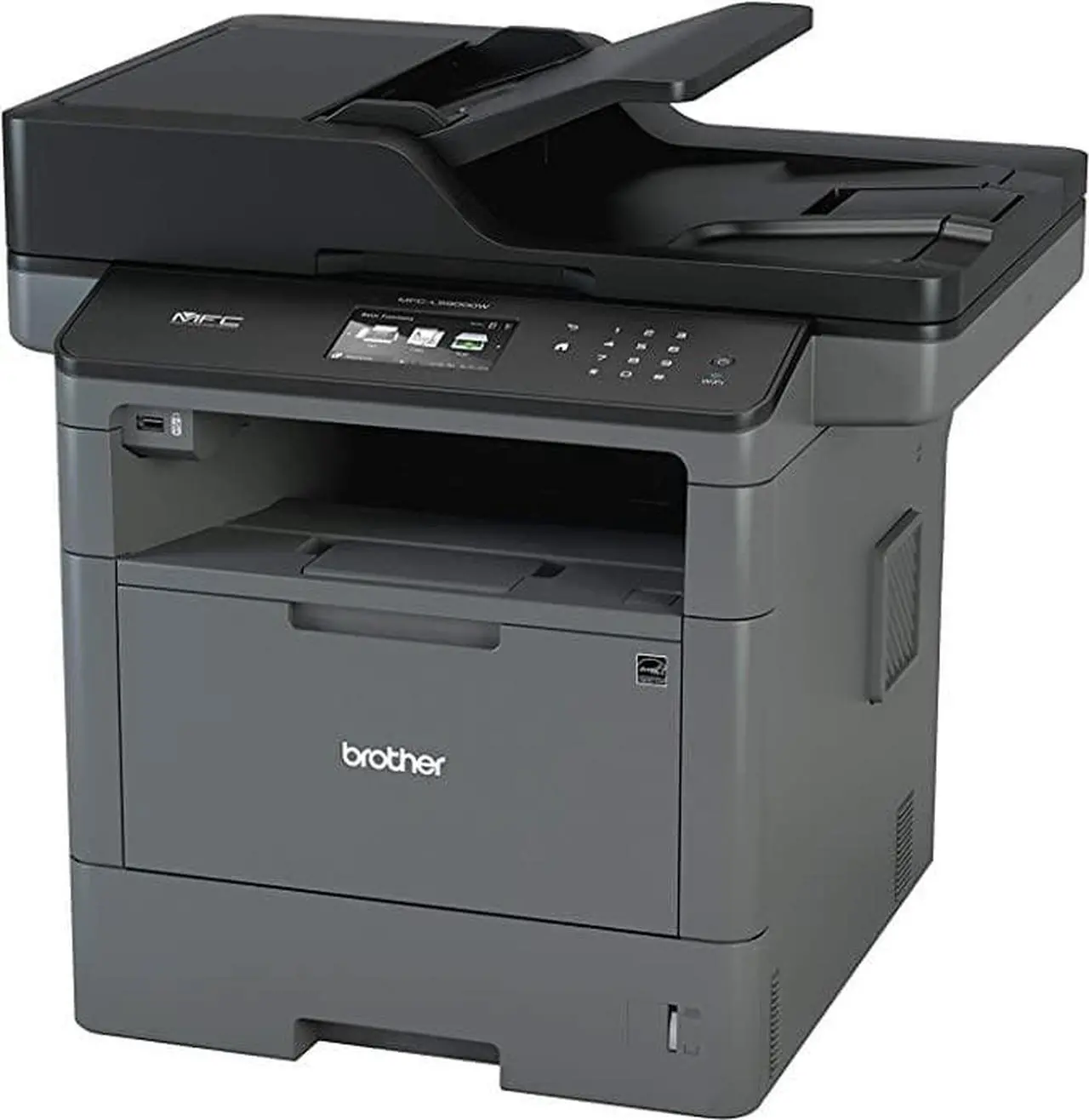 Alt view image 3 of 4 - Brother Wireless Black White All-In-One Laser Printer MFC-L5900DW - Grey/Black