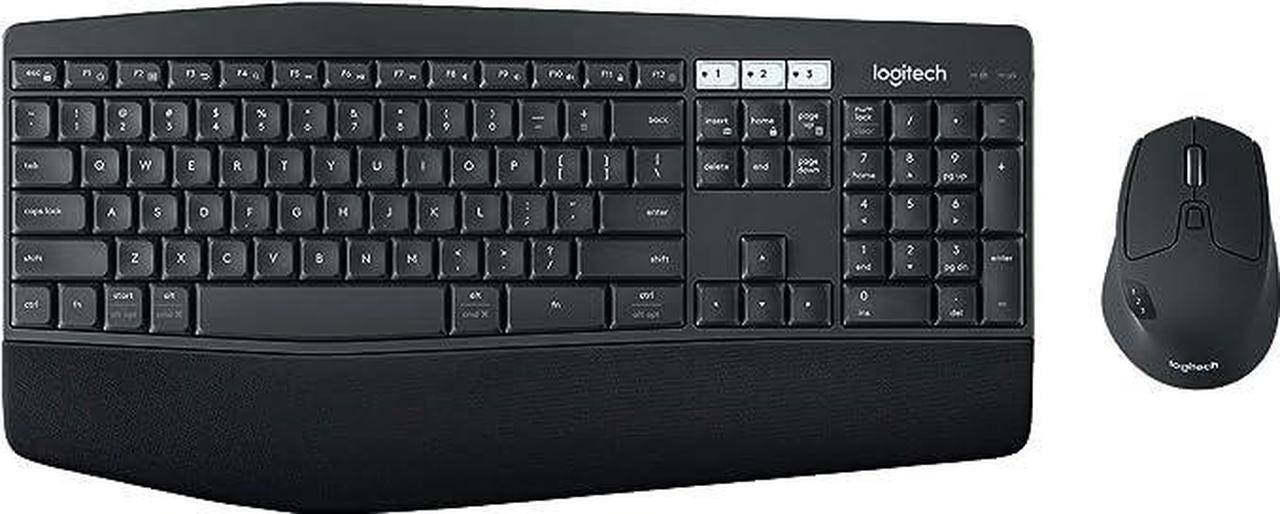Alt view image 12 of 16 - Logitech MK850 Performance Wireless Keyboard and Mouse Combo - USB Wireless Bluetooth/RF USB Wireless Bluetooth/RF Optical - 1000 dpi - 8 Button - Scroll Wheel - AAA, AA - Compatible with Desktop ...