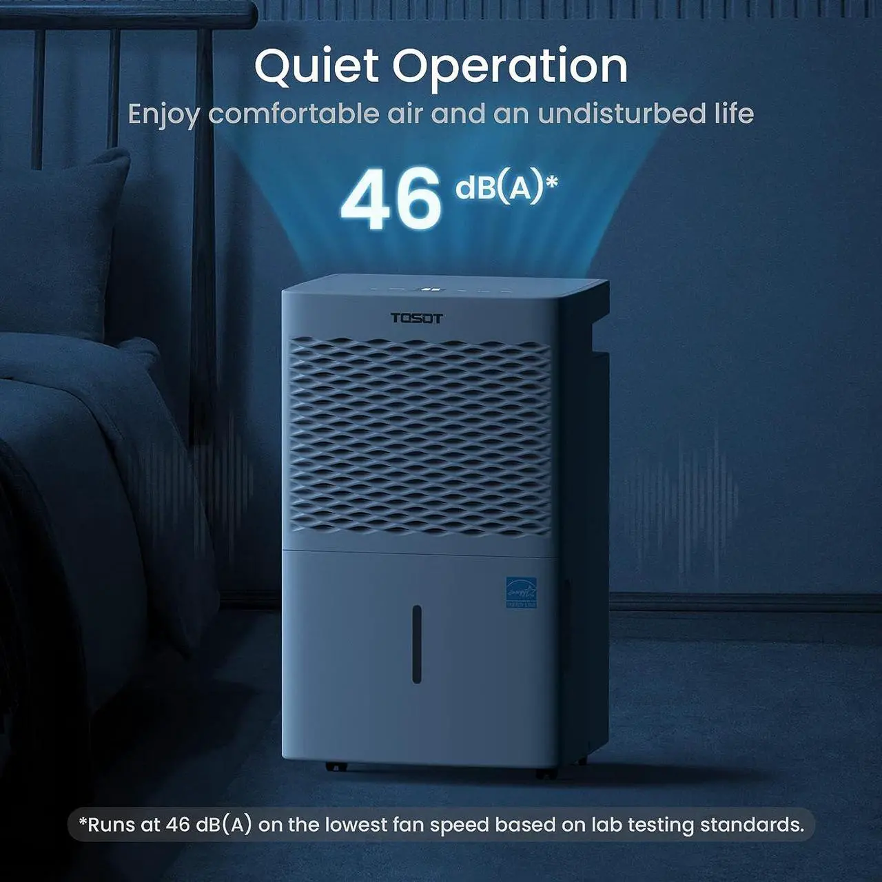 Alt view image 5 of 5 - TOSOT 35 Pint 3,000 Sq Ft Dehumidifier GDN35BB-A3EBA2A