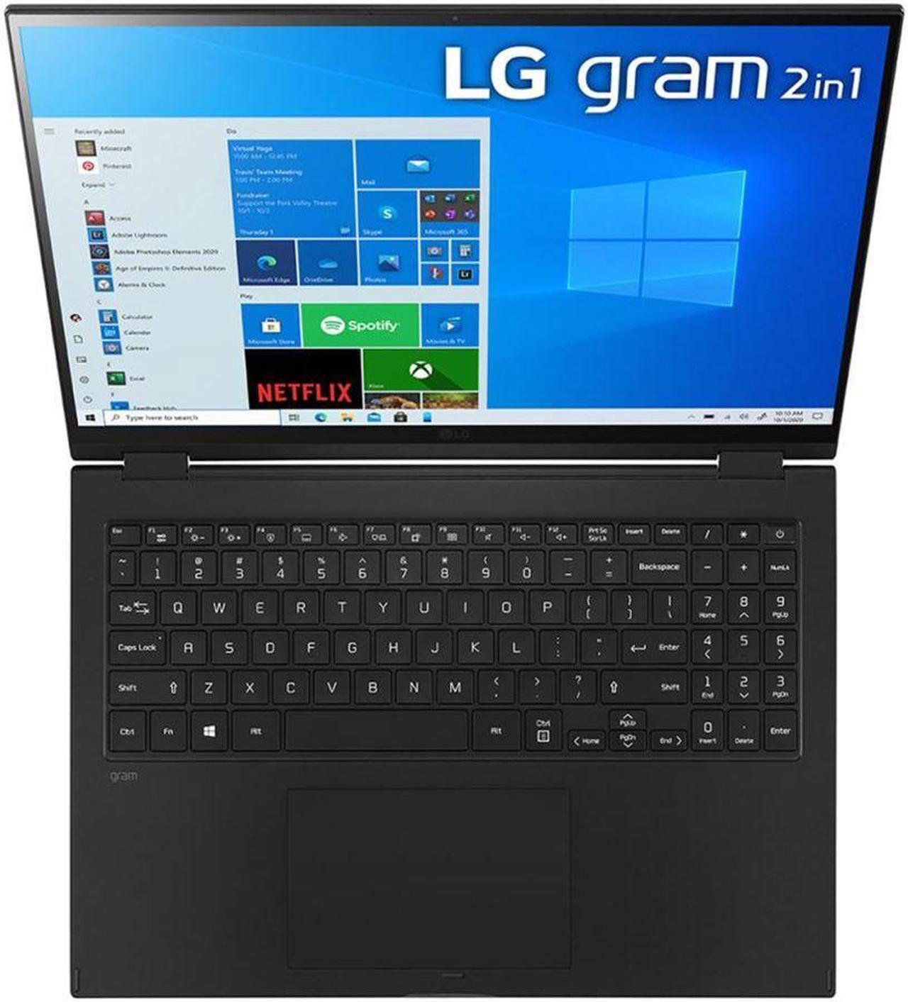 Alt view image 10 of 13 - LG Gram 16 2-in-1 Laptop: Core i7-1360P, 32GB DDR5 RAM, 1TB SSD, 16" 2560x1600 Touch Display, Pen