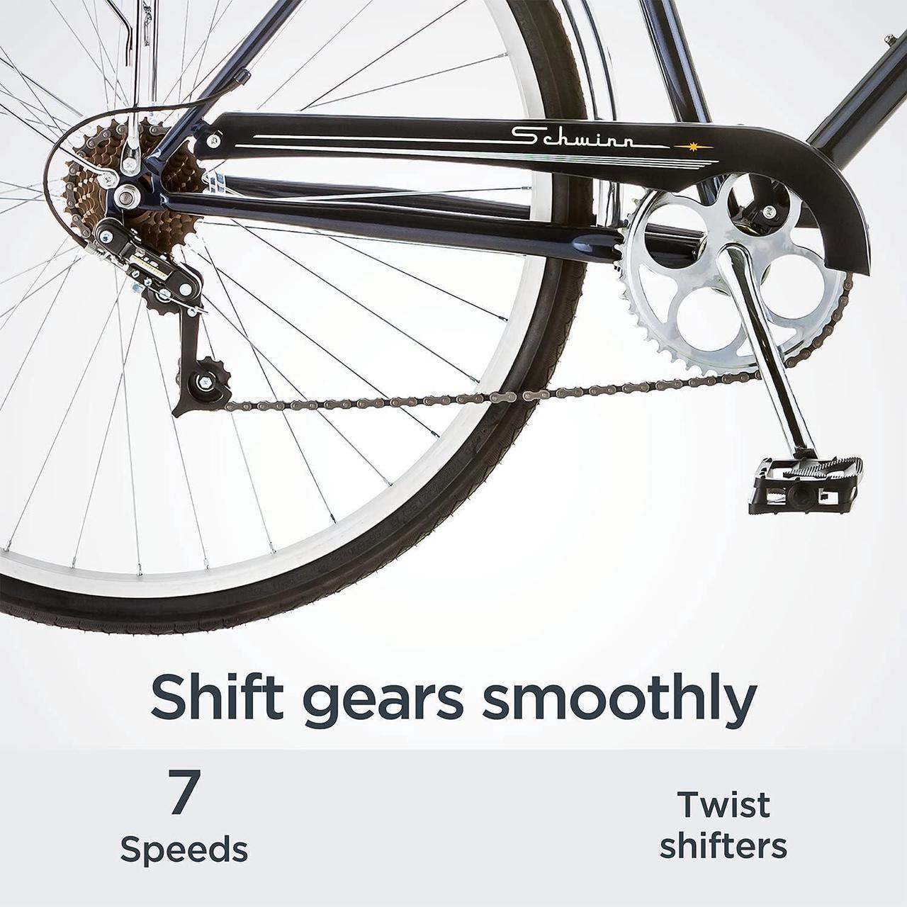 Alt view image 4 of 4 - Schwinn Wayfarer Hybrid Bike 7-Speed Drivetrain 18" 700C Wheels S4032EAZ - BLUE