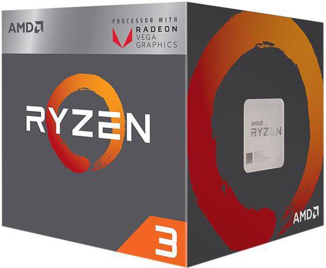 AMD RYZEN 3 2200G Quad-Core 3.5 GHz (3.7 GHz Max Boost) Socket AM4 65W YD2200C5FBBOX Desktop Processor