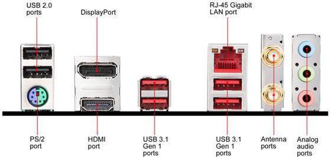 Alt view image 7 of 12 - MSI PERFORMANCE GAMING B450I GAMING PLUS AC AM4 AMD B450 SATA 6Gb/s Mini ITX AMD Motherboard