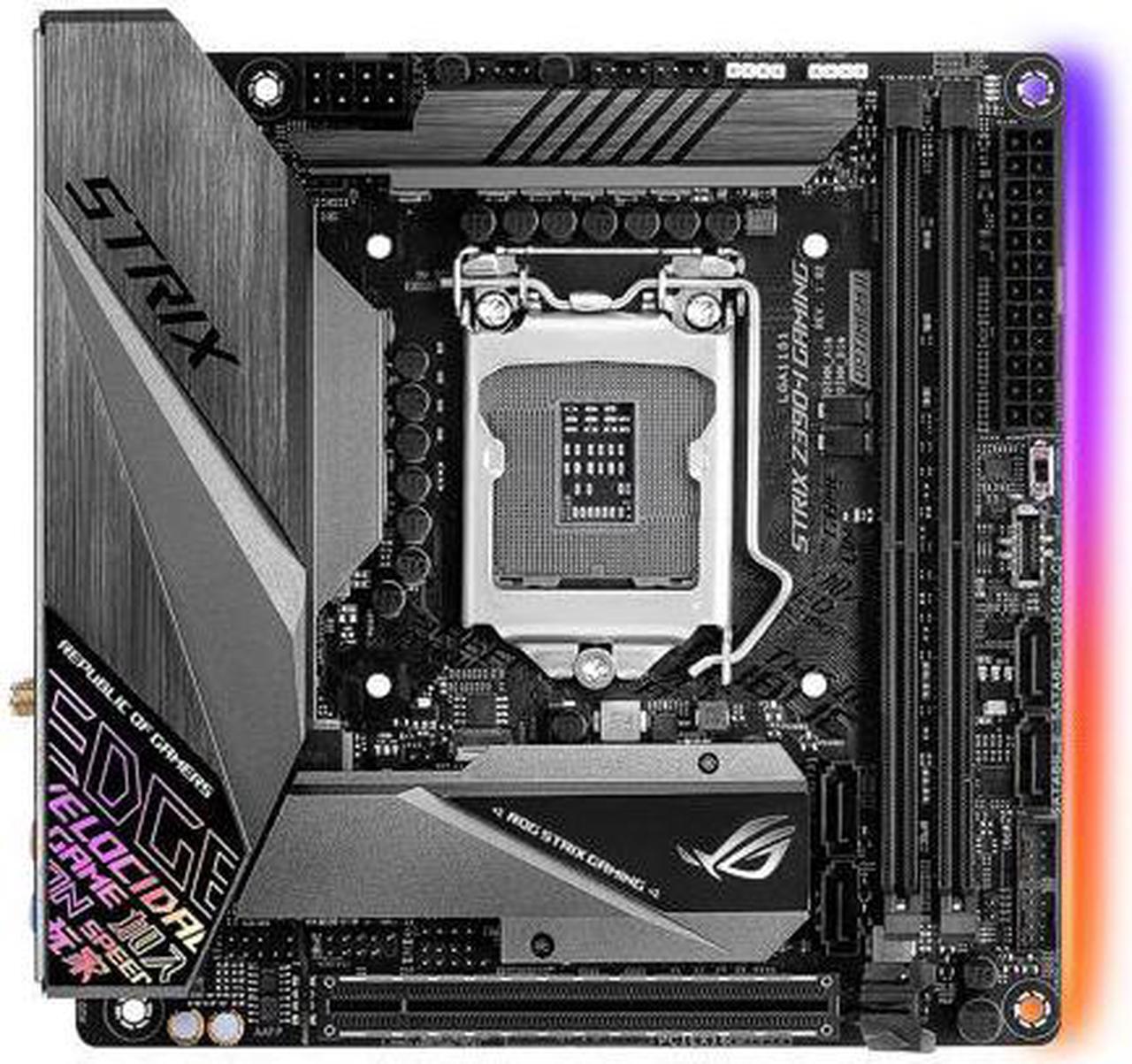 Alt view image 2 of 6 - ASUS ROG Strix Z390-I Gaming Motherboard LGA1151 (Intel 8th and 9th Gen) Mini ITX (mITX) DDR4 DP HDMI M.2 USB 3.1 Gen2 Onboard 802.11 ac Wi-Fi