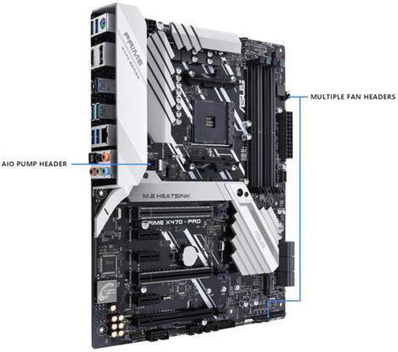 Alt view image 3 of 4 - ASUS Prime X470-Pro AM4 AMD X470 SATA 6Gb/s ATX AMD Motherboard