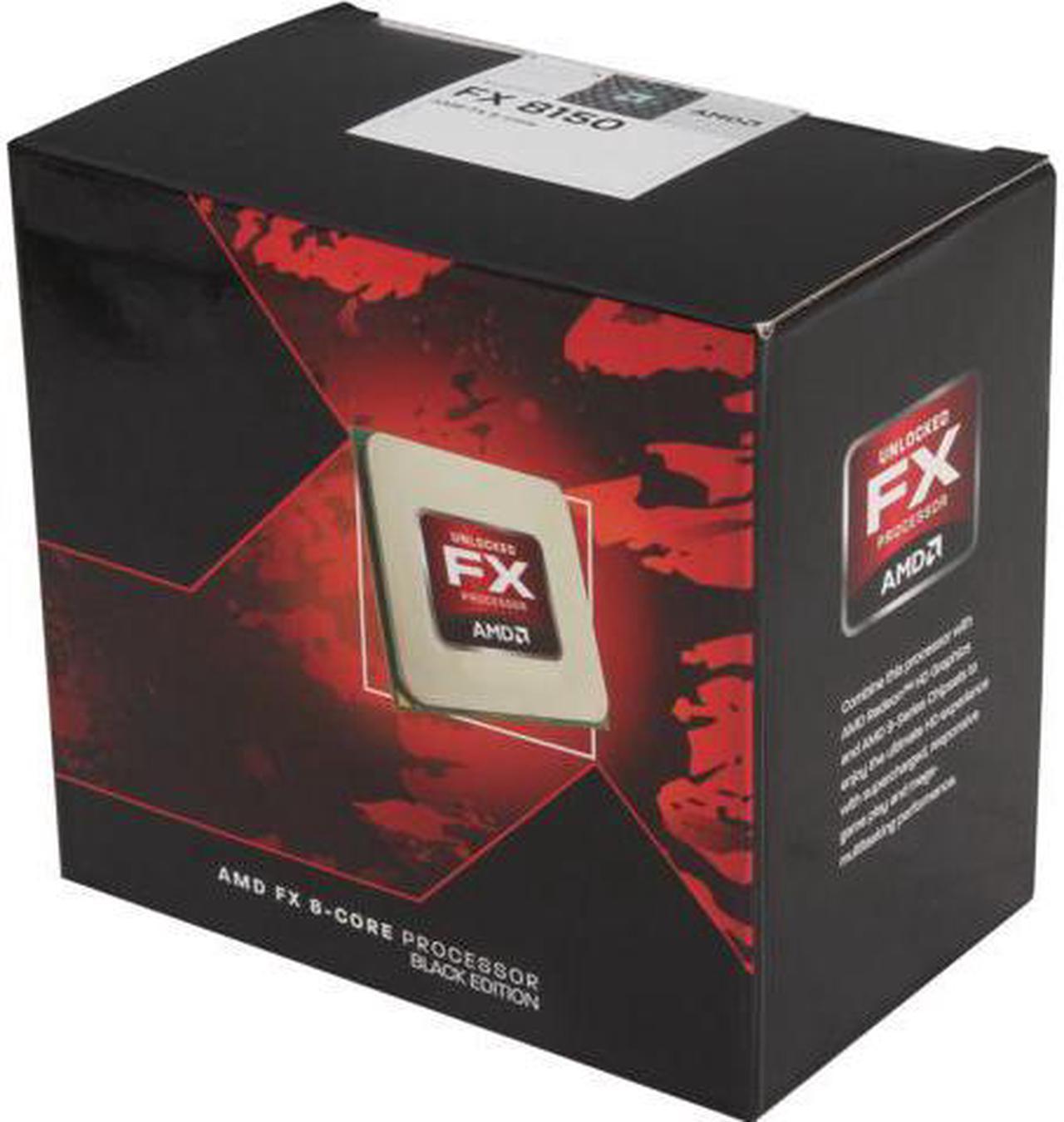 AMD FX-8150 Zambezi 8-Core 3.6 GHz Socket AM3+ 125W FD8150FRGUBOX Desktop Processor