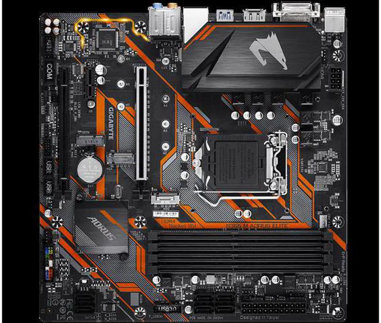 Alt view image 3 of 4 - GIGABYTE B365M AORUS ELITE LGA 1151 (300 Series) Intel B365 SATA 6Gb/s Micro ATX Intel Motherboard