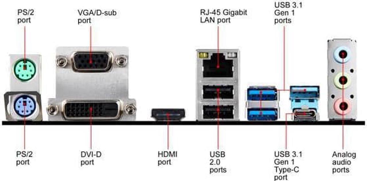 Alt view image 7 of 7 - MSI PRO B365M PRO-VDH LGA 1151 (300 Series) Intel B365 SATA 6Gb/s Micro ATX Intel Motherboard