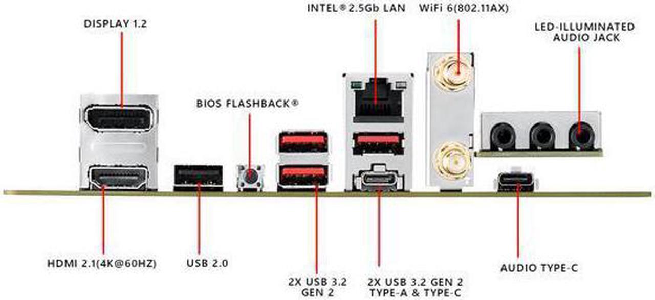 Alt view image 6 of 14 - ASUS ROG STRIX B550-I GAMING AM4 AMD B550 SATA 6Gb/s Mini ITX AMD Motherboard