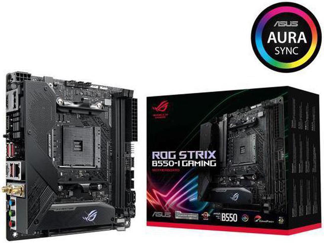 Main image of ASUS ROG STRIX B550-I GAMING AM4 AMD B550 SATA 6Gb/s Mini ITX AMD Motherboard