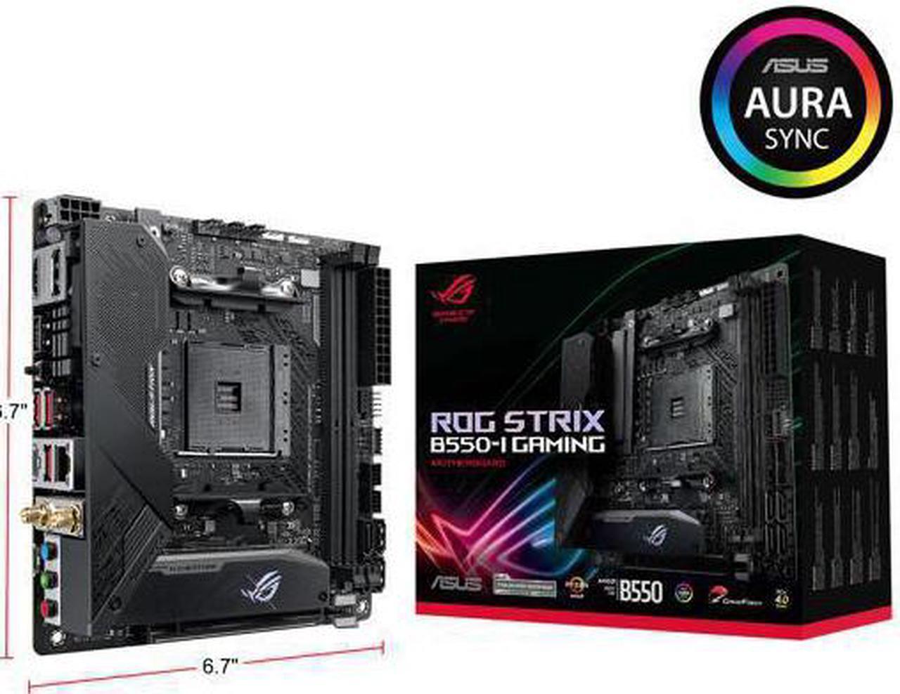 Alt view image 7 of 14 - ASUS ROG STRIX B550-I GAMING AM4 AMD B550 SATA 6Gb/s Mini ITX AMD Motherboard
