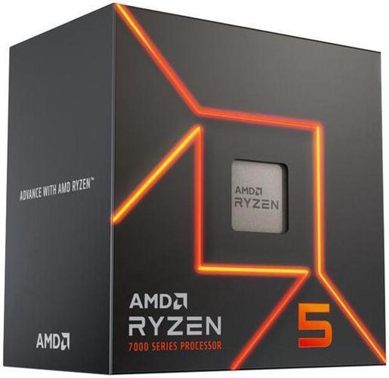 AMD Ryzen 5 7600 - Ryzen 5 7000 Series Zen 4 6-Core 3.8 GHz - Socket AM5 65W - AMD Radeon Graphics Processor - 100-100001015BOX