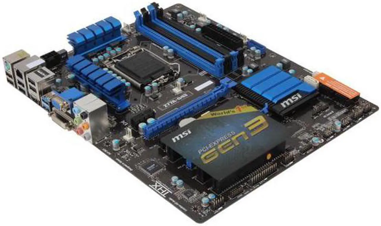 Main image of MSI Z77A-G43 LGA 1155 Intel Z77 HDMI SATA 6Gb/s USB 3.0 ATX Intel Motherboard with UEFI BIOS
