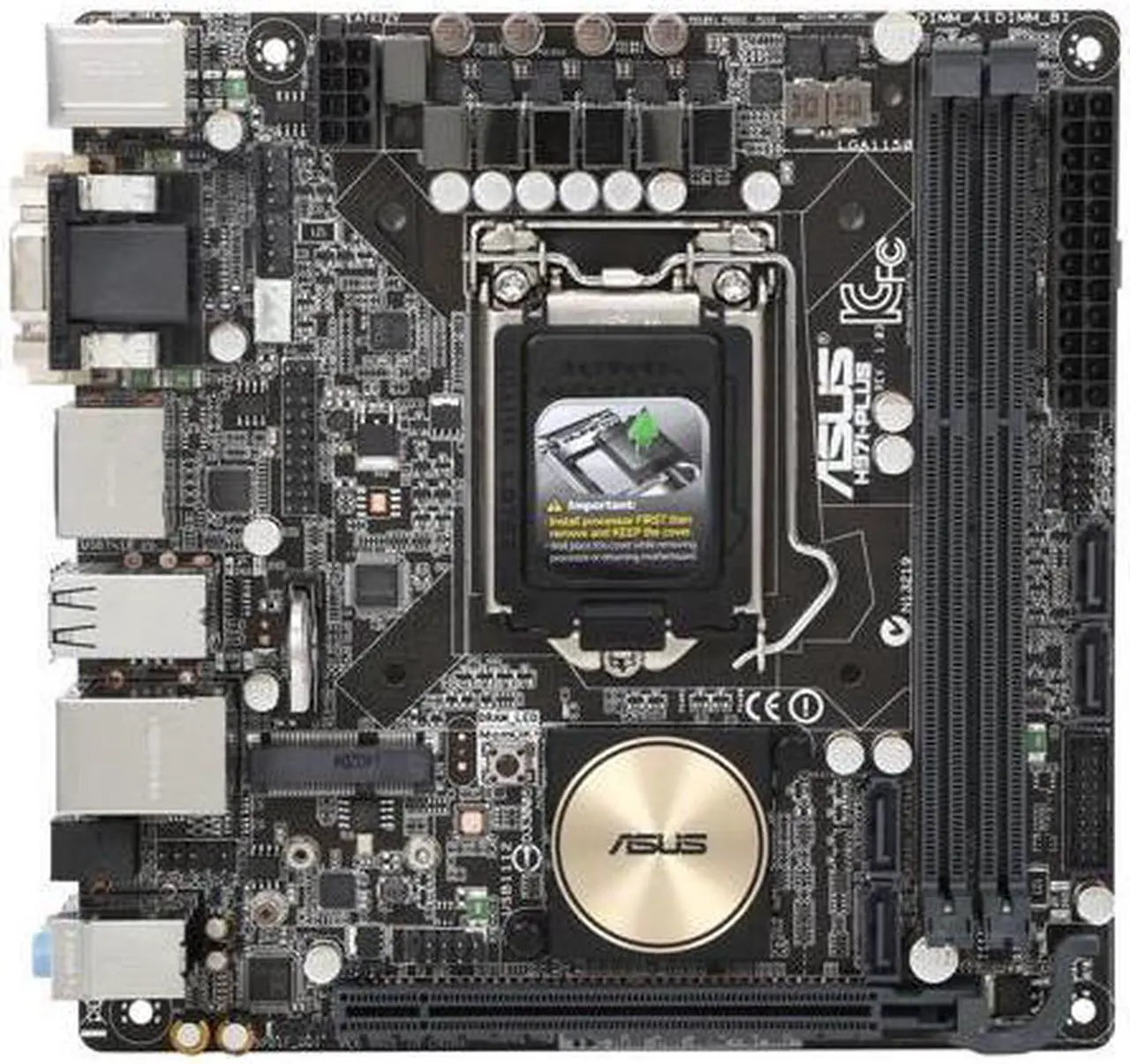 Alt view image 3 of 5 - ASUS H97I-PLUS LGA 1150 Intel H97 HDMI SATA 6Gb/s USB 3.0 Mini ITX Intel Motherboard