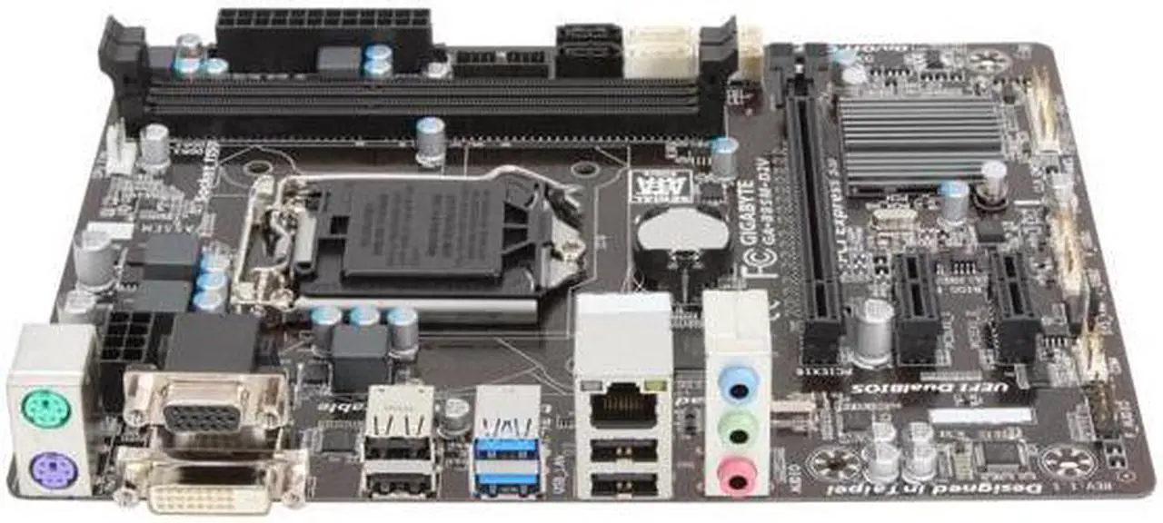 Alt view image 2 of 5 - GIGABYTE GA-B85M-D2V LGA 1150 Intel B85 SATA 6Gb/s USB 3.0 Micro ATX Intel Motherboard