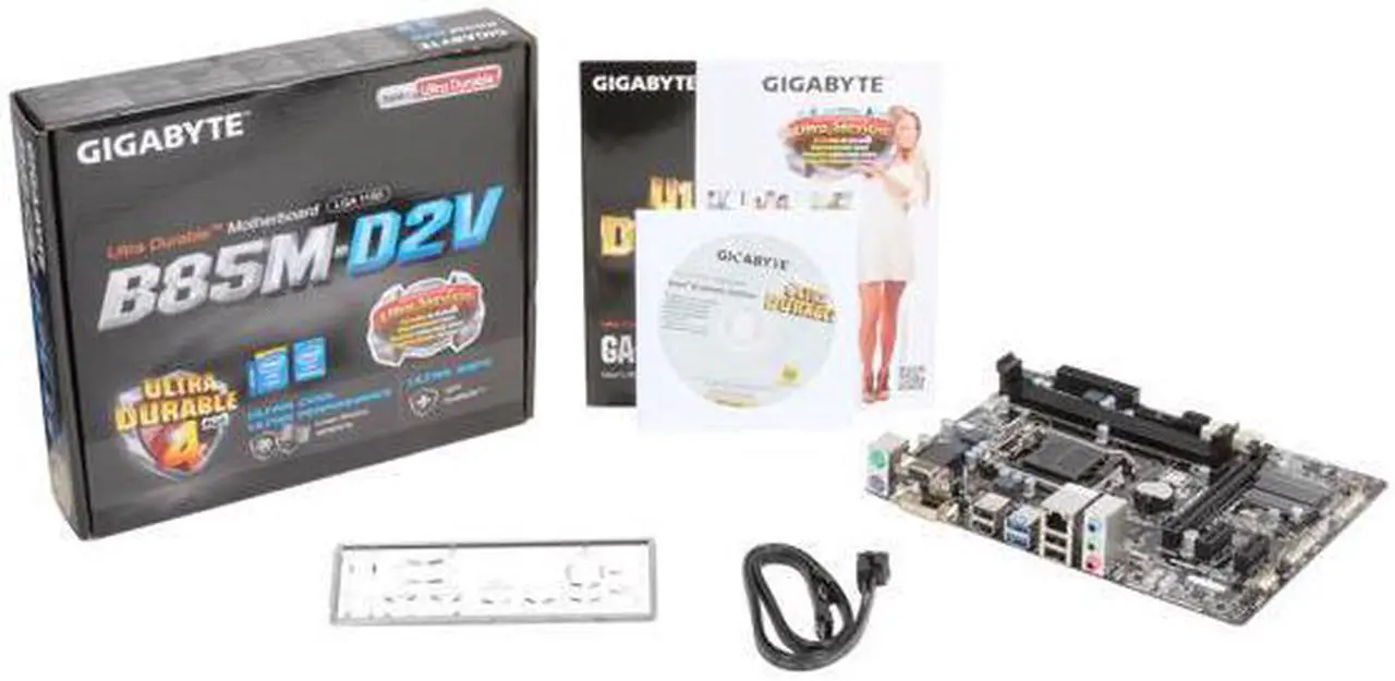 Alt view image 5 of 5 - GIGABYTE GA-B85M-D2V LGA 1150 Intel B85 SATA 6Gb/s USB 3.0 Micro ATX Intel Motherboard