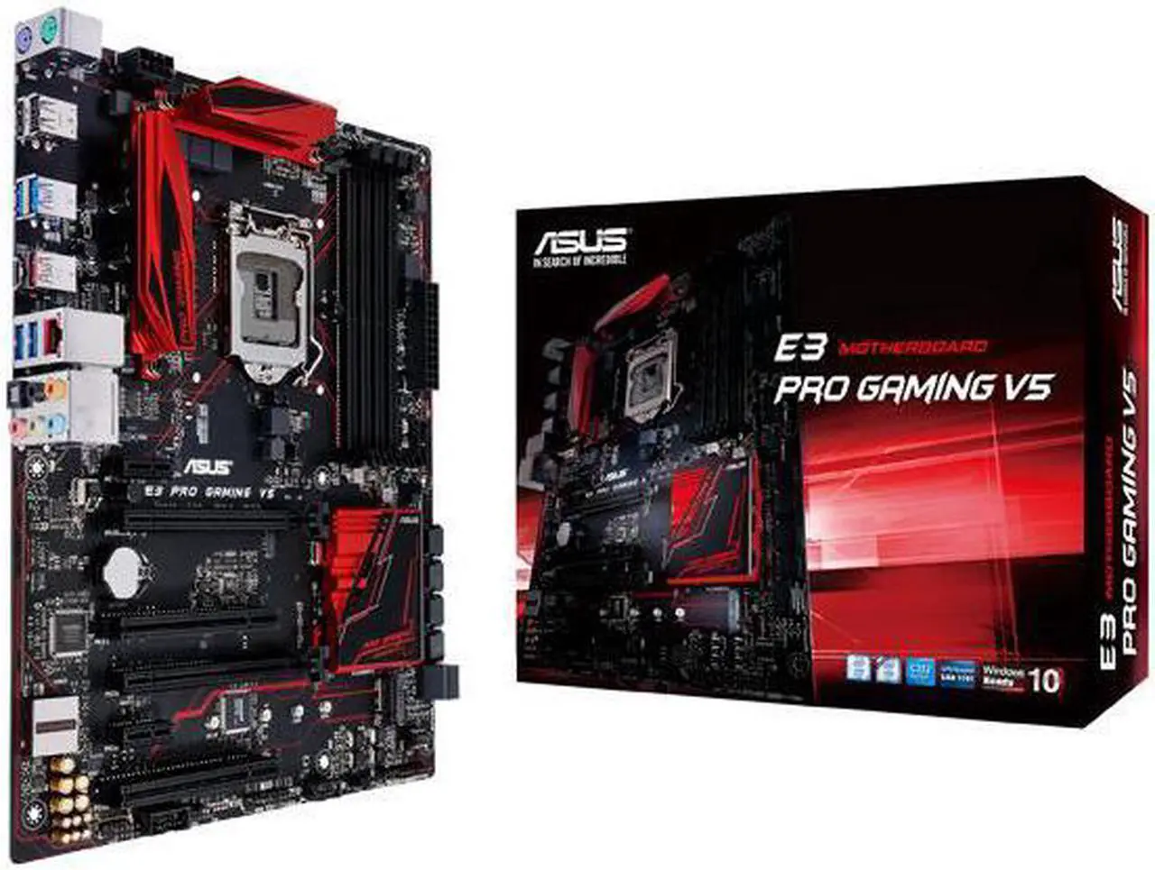 Alt view image 6 of 7 - ASUS E3 PRO GAMING V5 LGA 1151 Intel C232 SATA 6Gb/s USB 3.1 USB 3.0 ATX Intel Motherboard