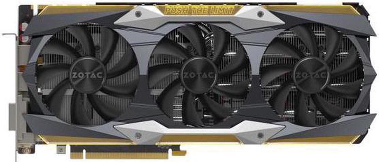 Alt view image 3 of 7 - ZOTAC GeForce GTX 1080 Ti AMP Extreme 11GB GDDR5X 352-bit Gaming Graphics Card VR Ready 16+2 Power Phase Freeze Fan Stop IceStorm Cooling Spectra Lighting ZT-P10810C-10P