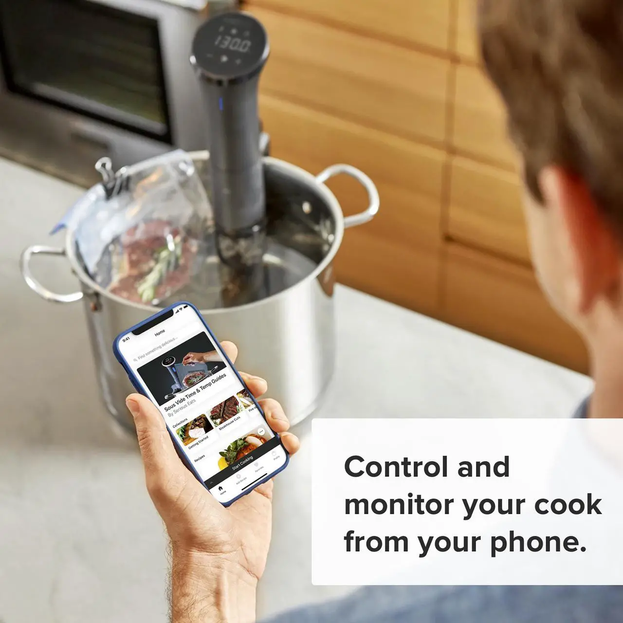 Alt view image 3 of 8 - Anova Culinary Sous Vide Precision Cooker Nano | Bluetooth | 750W | Anova App Included